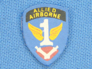 WWII U.S. patch Allied Airborne 1 Stan Wiley