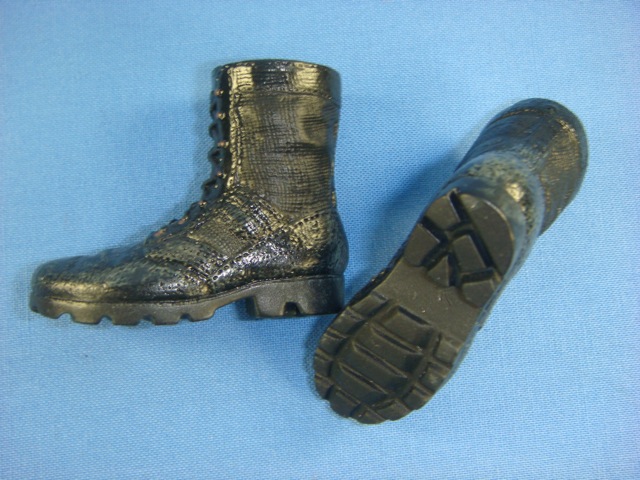 Modern U.S. boot, hot weather - black - weathered